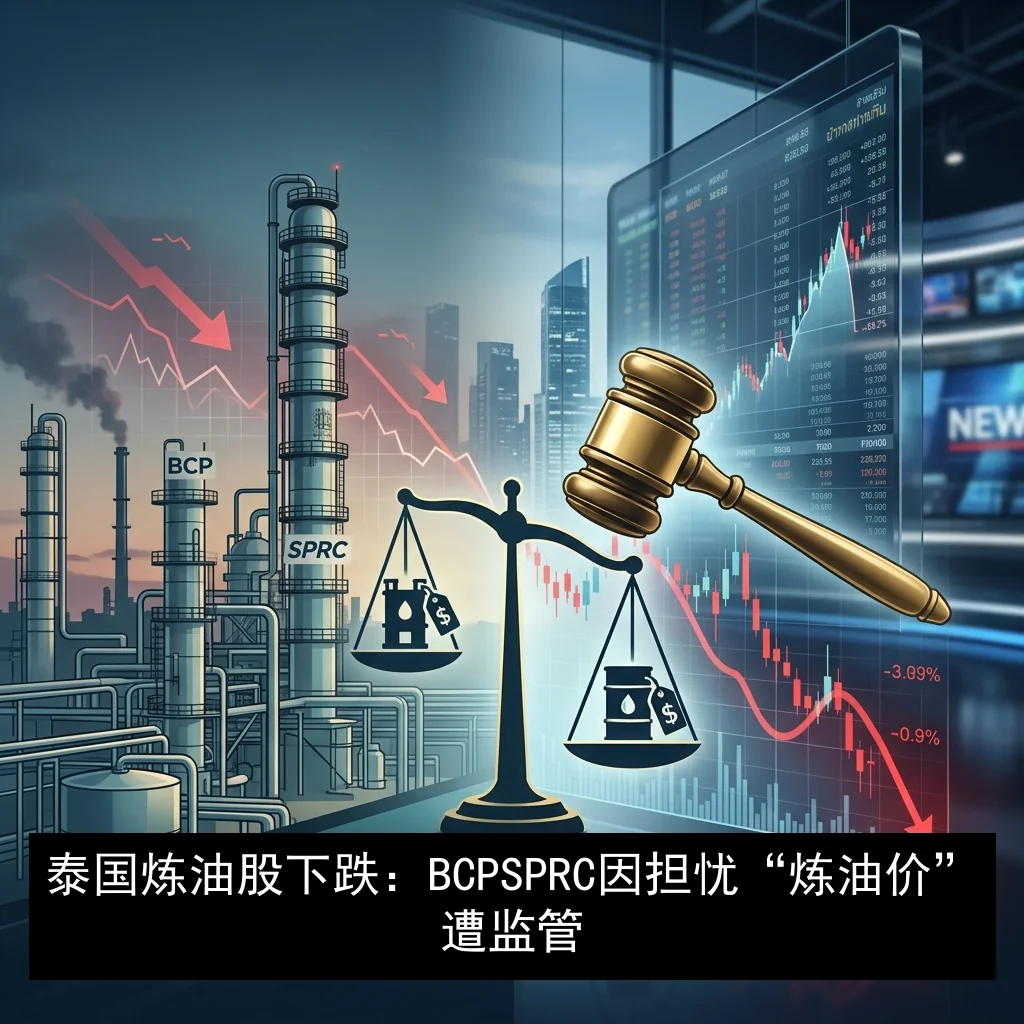泰国炼油股下跌：BCP SPRC 因担忧“炼油价”遭监管